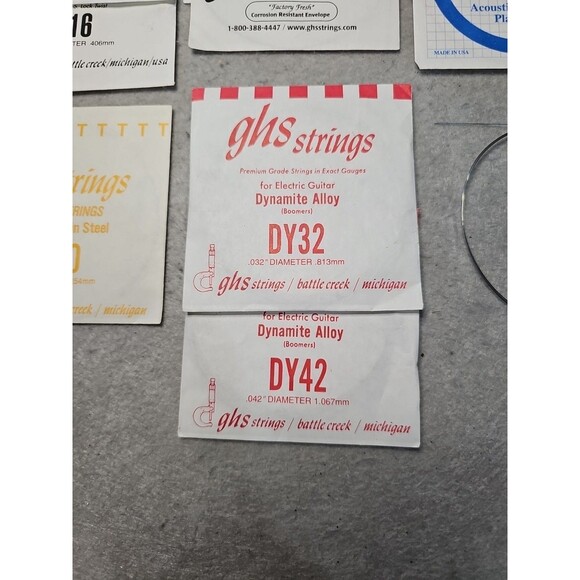 Guitar Strings Mixed Lot Of 15 GHS/D'Addario New Old Stock Various Gauges - Picture 5 of 6